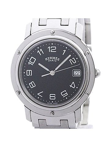 Hermès HERMES Clipper Stainless Steel Quartz Mens Watch CL6.710 Polished (view 1)