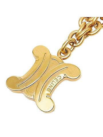 Céline Celine Macadam Chain Pendant Necklace, Gold Plated, Women's. (view 1)