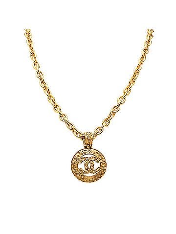 Chanel Chanel Coco Mark Chain Long Necklace, Plated, Women's. (view 1)