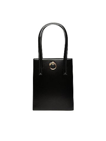 Cartier Cartier Panthère Tote Bag Handbag Black Leather Women's CARTIER (view 1)