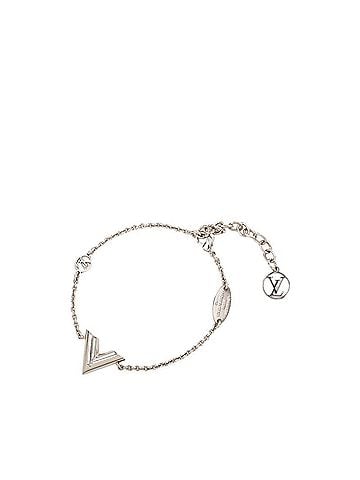 Louis Vuitton Louis Vuitton Essential V Chain Bracelet M63198 Silver Metal Women's LOUIS VUITTON (view 1)