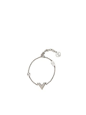 Louis Vuitton Louis Vuitton Essential V Chain Bracelet M63198 Silver Metal Women's LOUIS VUITTON (view 2)