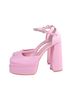 Finesse Pink Heels Size 9 - photo 1