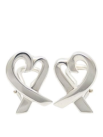 Tiffany & Co. Tiffany & Co. Loving Heart Earrings, Sterling Silver 925, Paloma Picasso Design, Women's. (view 2)