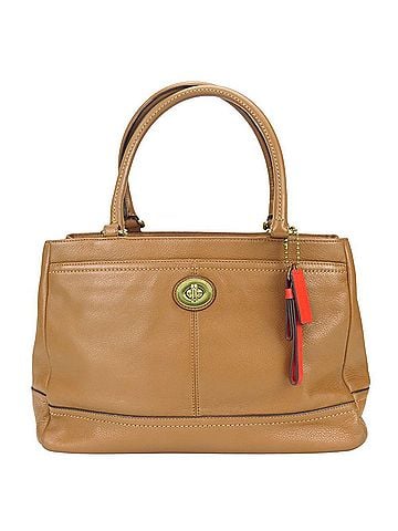 Coach Coach Tote Bag F23280 Leather Brown Gold Hardware Women's COACH (view 1)