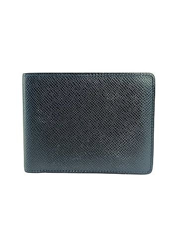 Louis Vuitton LOUIS VUITTON Louis Vuitton Bi-fold Wallet Portefeuille Multiple M30531 Noir Taiga Leather Men's Billfold (view 1)