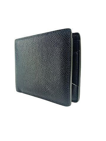 Louis Vuitton LOUIS VUITTON Louis Vuitton Bi-fold Wallet Portefeuille Multiple M30531 Noir Taiga Leather Men's Billfold (view 2)