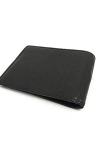 Louis Vuitton LOUIS VUITTON Louis Vuitton Bi-fold Wallet Portefeuille Pince M62978 Noir Taiga Men's (view 2)