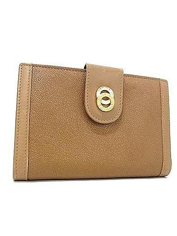 Bvlgari BVLGARI Bulgari Bi-fold Wallet Doppio Tondo Brown Leather Men's Women's (view 1)