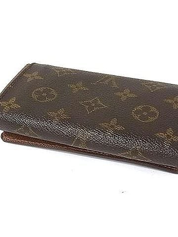 Louis Vuitton LOUIS VUITTON Louis Vuitton Bi-fold Wallet Portefeuille Trésor M61736 Brown Monogram Women's (view 2)