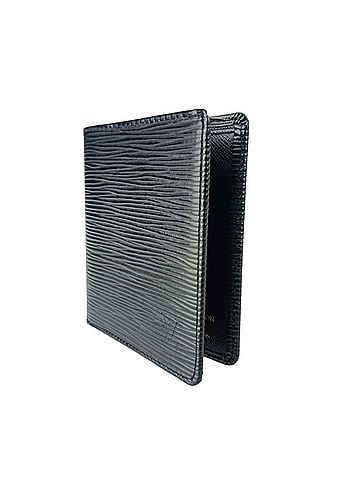 Louis Vuitton LOUIS VUITTON Louis Vuitton Bi-fold Wallet Portefeuille Cartes Credit M63542 Black Epi Leather Men's Billfold (view 2)