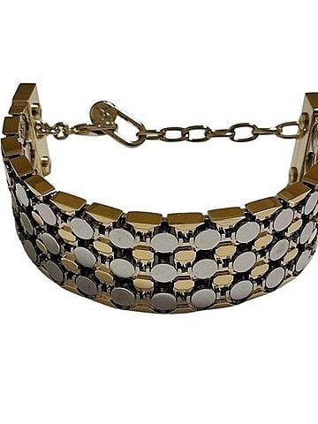 Louis Vuitton LOUIS VUITTON Futura Bracelet MP356A - Gold and Silver Metal for Women, Monogram (view 1)