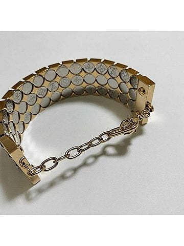 Louis Vuitton LOUIS VUITTON Futura Bracelet MP356A - Gold and Silver Metal for Women, Monogram (view 2)