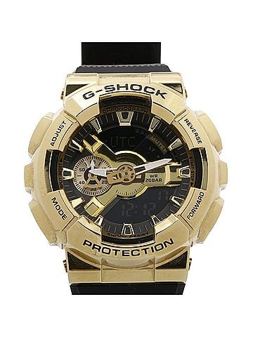 Casio CASIO G-SHOCK Metal Covered 110 Series GM-110G-1A9JF Gold Black Stainless Steel x Resin Men's Analog-Digital Watch (view 1)