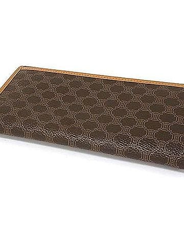 Céline CELINE Celine Long Wallet Macadam Pattern M12 Brown x Leather Women's Bi-fold (view 2)