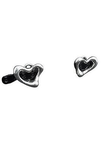 Tiffany & Co. TIFFANY & Co. Tiffany Elsa Peretti Heart Earrings, Sterling Silver (SV925), Clip-on Style, Women's (view 1)