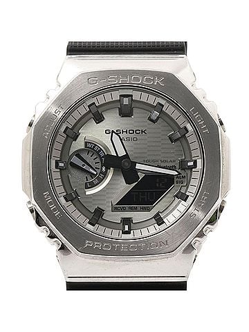 Casio CASIO G-SHOCK 2100 Series GBM-2100A-8BJF Silver Black Stainless Steel x Resin Men's Solar Watch (view 1)