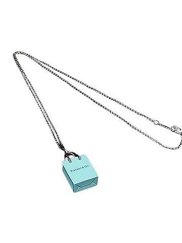 Tiffany & Co. TIFFANY & Co. Tiffany Blue Necklace, Sterling Silver 925, Women's, Shopper Motif (view 1)