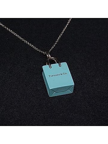 Tiffany & Co. TIFFANY & Co. Tiffany Blue Necklace, Sterling Silver 925, Women's, Shopper Motif (view 2)