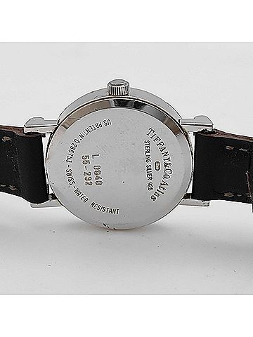 Tiffany & Co. Tiffany & Co. Atlas L0640 Silver Black SV925 Leather Women's Quartz Watch (view 2)