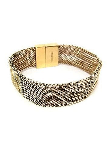 Gucci GUCCI bracelet, gold metal, mesh, for women. (view 2)