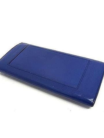 Céline CELINE Celine Long Wallet, Multifunction, Blue Leather, Bi-fold, Men's/Women's (view 2)