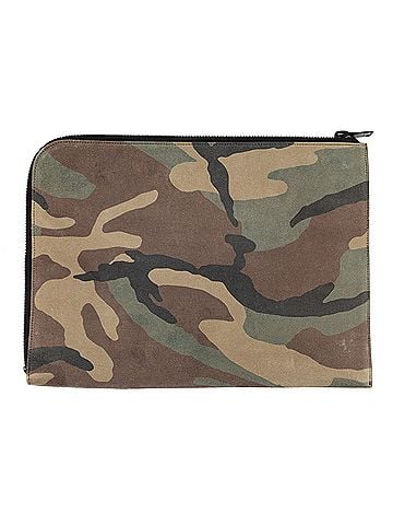 Yves Saint Laurent Portfolio Camouflage Zip Clutch  (view 2)