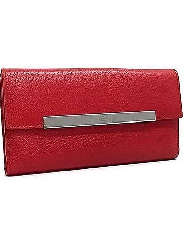 Gucci GUCCI Women's Bi-fold Long Wallet, Red Leather, 035 2031 2065 (view 1)