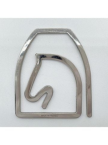 Hermès HERMES Hermes Money Clip Wallet Eskettle Silver Metal Men's Women's Cheval Horse (view 2)
