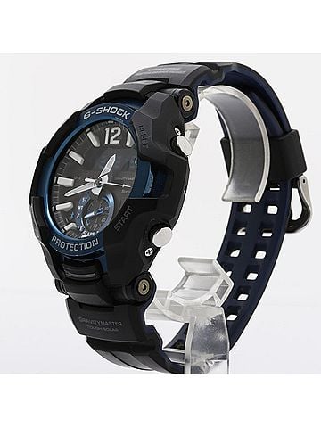 Casio CASIO G-SHOCK GRAVITYMASTER GR-B100-1A2JF Black x Blue Resin Stainless Steel Men's Solar Watch (view 2)