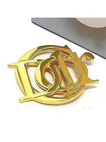 Christian Dior Christian Dior Brooch Gold Metal Women's (view 1)