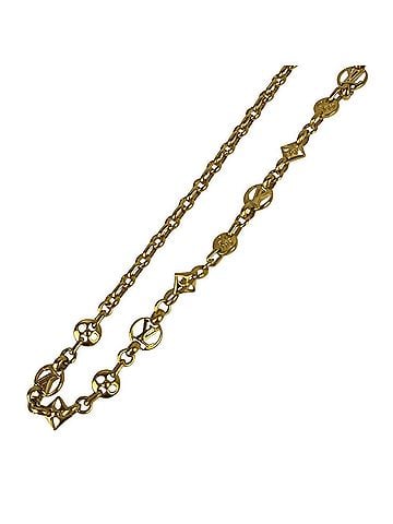 Louis Vuitton LOUIS VUITTON Louis Vuitton Necklace Collier Crazy in Lock M00371 Gold Metal Women's (view 2)