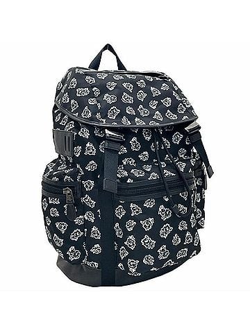 Coach Coach Flower Terrain Trek Backpack, Nylon Leather, Black, F57476, COACH Floral Daypack, Men's, Outlet, HH-16678 (view 1)