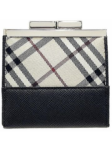 Burberry Burberry Check Coin Case, Nylon & Leather, Beige Dark Brown, Wallet SS-17567 (view 2)