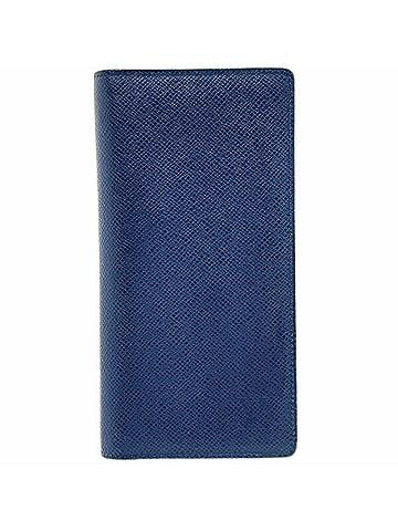 Louis Vuitton Louis Vuitton Taiga Portefeuille Long Leather Wallet Ocean M33404 LOUIS Bi-fold for Men AKA-17161 (view 1)
