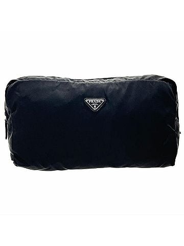 Prada Prada Triangle Pouch, Nylon, Black, PRADA Plate Tick Multi-purpose Bag-in-Bag, NERO SS-16640 (view 1)