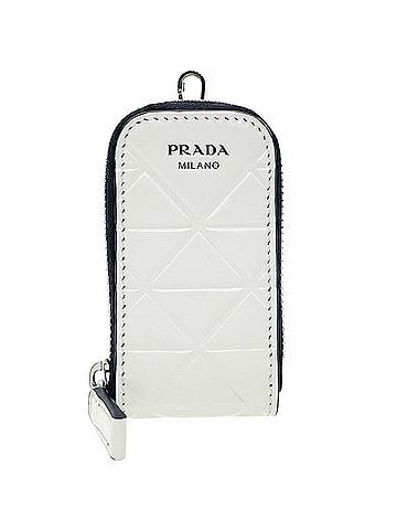 Prada Prada Mini Leather Pouch, White, Multi-Pouch, Key YW-17624 (view 1)