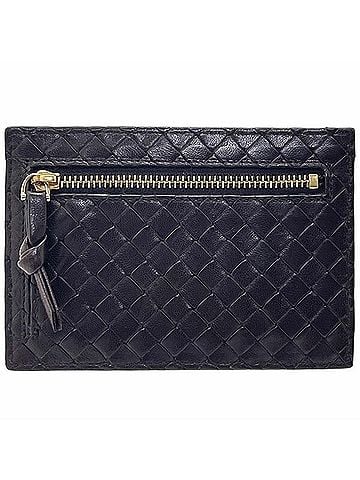Bottega Veneta Bottega Veneta Intrecciato Coin Case, Mesh Leather, Dark Brown, Purse, Wallet NN-17162 (view 1)