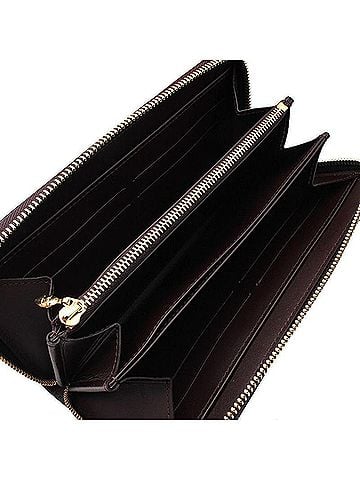 Louis Vuitton Monogram Vernis Amarante Gold Zippy Long Wallet (view 2)