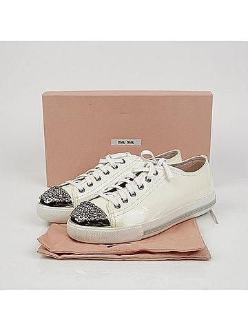 Miu Miu Studded Toe Sneakers Size (view 1)
