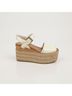 Prada 100% Leather White Ankle Strap Espadrille Sandals Size EU 36 - photo 3