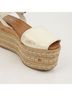 Prada 100% Leather White Ankle Strap Espadrille Sandals Size EU 36 - photo 6