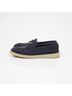 Prada 100% Leather Blue Triangular Logo Loafer Size Size EU 36 - photo 5