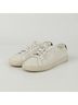Saint Laurent 100% Leather White Sequence Tab Sneakers Size EU 36 1/2 - photo 1