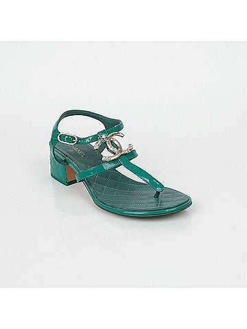 Chanel Cc Logo Strap Sandals Size (view 2)