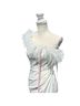 Mac Duggal 100% Polyester Solid White Cocktail Dress Size 4 - photo 2