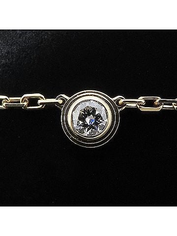 Cartier CARTIER Diamants Légers SM Necklace, 1P Diamond, 18K Yellow Gold, Women's /295600 (view 2)