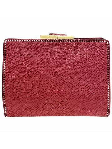 Loewe Loewe Anagram Wallet, Leather, Red, Bi-fold Compact, NN-16770 (view 1)