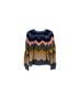 Mother Chevron-herringbone Yellow Pullover Sweater Size S - photo 2