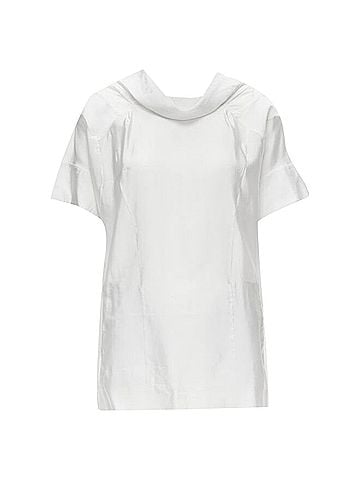 MARNI Marni viscose cowl neck curved seam slit pocket top (view 1)